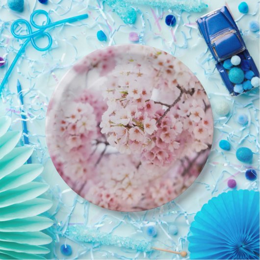 Cherry Blossoms Papieren Bordje (Feest)