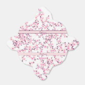 Cherry Blossoms Pink White Floral Add Name Bedankdoosjes (Uitgevouwen)
