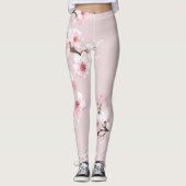 Cherry Blossoms Roze Leggings (Voorkant)