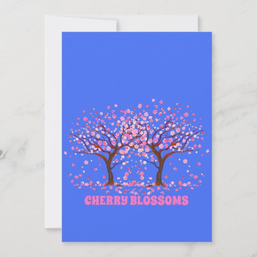 Cherry Blossoms Roze Sneeuw Wereldbol Kaart (Voorkant)