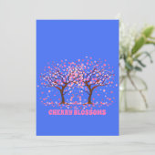 Cherry Blossoms Roze Sneeuw Wereldbol Kaart (Staand voorkant)