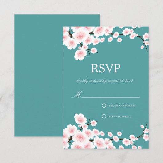 CHERRY BLOSSOMS | RSVP (Voorkant / Achterkant)