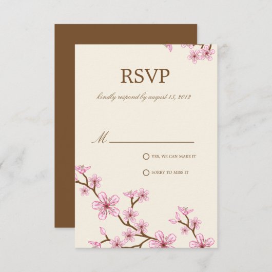 CHERRY BLOSSOMS | RSVP (Voorkant / Achterkant)