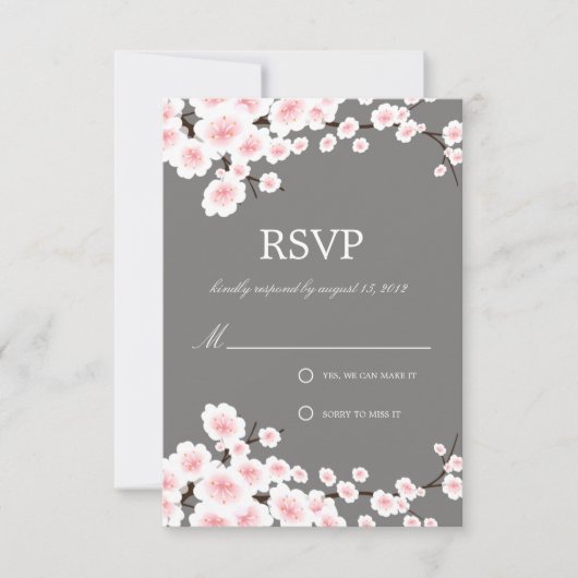 CHERRY BLOSSOMS | RSVP KAARTJE (Voorkant)