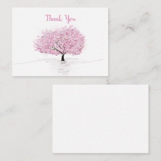 Cherry Blossoms Sakura Dank u kaarten Notitiekaartje (Voorkant / Achterkant)
