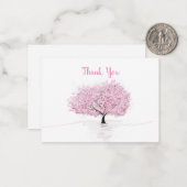 Cherry Blossoms Sakura Dank u kaarten Notitiekaartje (Voorkant / Achterkant in situ)