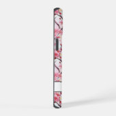 Cherry Blossoms Sakura Monogrammed iPhone 15 Case (Rechterkant)