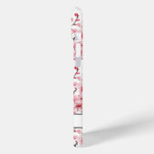 Cherry Blossoms Sakura Pattern Monogrammed Case-Mate iPhone Case (Achterkant / Links)