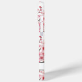 Cherry Blossoms Sakura Pattern Monogrammed Case-Mate iPhone Case (Achterkant / Links)