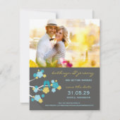 Cherry Blossoms Sakura Tortelduifjes Save The Date Kaart (Voorkant)