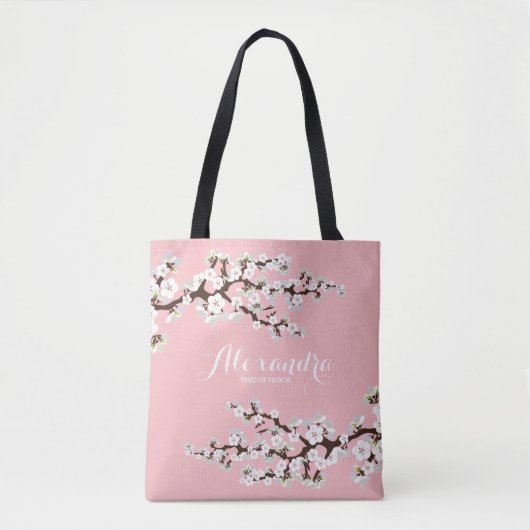 Cherry Blossoms Sakura Wedding Party Tas (roze) (Voorkant)