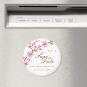 Cherry Blossoms Save the Date Wedding Magnet (Insitu (Vaatwasser))