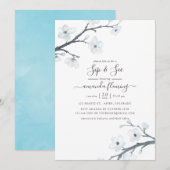 Cherry Blossoms Sip and See Kaart (Voorkant / Achterkant)