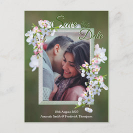 Cherry Blossoms Sla de datum op Aankondigingskaart