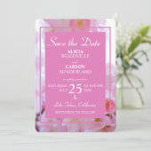 Cherry Blossoms Sla de datum op Kaart (Staand voorkant)