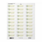 Cherry Blossoms Tortelduifjes Bruiloft Adresetiket Etiket (Full Sheet)