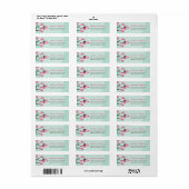Cherry Blossoms Tortelduifjes Bruiloft Adresetiket Etiket (Full Sheet)
