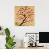 Cherry Blossoms - Traditional Japanese Art Style Poster (Thuiskantoor)
