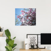 Cherry Blossoms Tree Poster (Thuiskantoor)