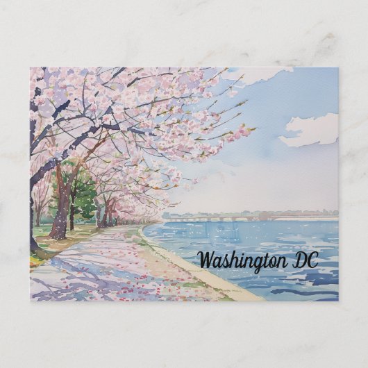 Cherry Blossoms Washington DC Getijdenbekken Briefkaart (Voorkant)