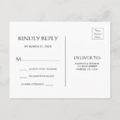 Cherry Blossoms Waterverf Bloemen Bruiloft RSVP Uitnodiging Briefkaart (Achterkant)