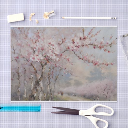 Cherry Blossoms Waterverf Decoupage Tissuepapier (Craft)