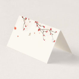 Cherry Blossoms Waterverf Tafel Plaats Kaart