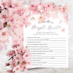 Cherry Blossoms Wie kent het paar beste spel Kaart