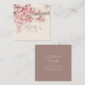 CHERRY BLOSSOMS ZEN FLORAAL VISITEKAARTJE (Voorkant / Achterkant)