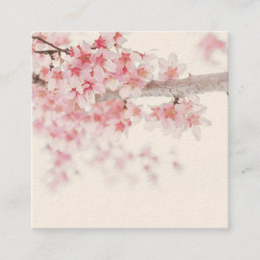 CHERRY BLOSSOMS ZEN FLORAAL VISITEKAARTJE (Voorkant)