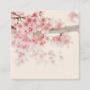 CHERRY BLOSSOMS ZEN FLORAL VISITEKAARTJE