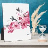 Cherry blosspiroze bloemen fotoplaat (Zijkant)