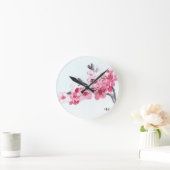 Cherry blosspiroze bloemen ronde klok (Huis)