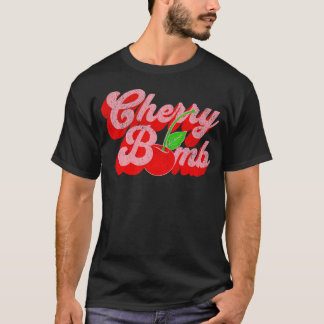 Cherry Bomb 70S Schattige T-shirt