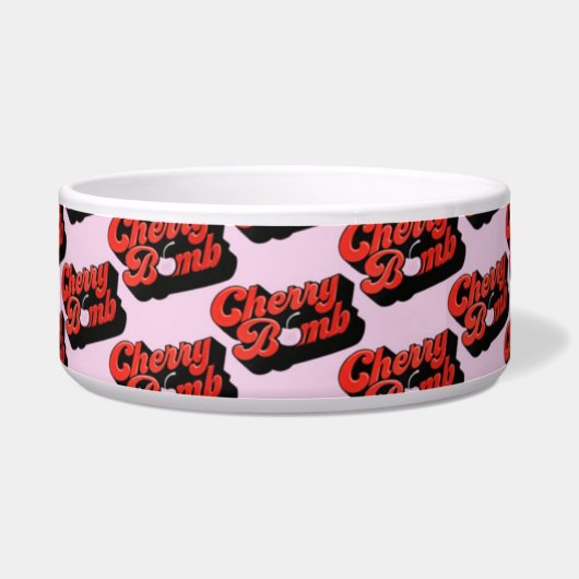Cherry Bomb Bowl Voerbakje (Voorkant)