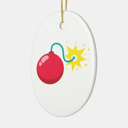 Cherry Bomb Fireworks Keramisch Ornament (Links)