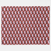 Cherry Bomb Fleece Deken (Voorkant (Horizontaal))