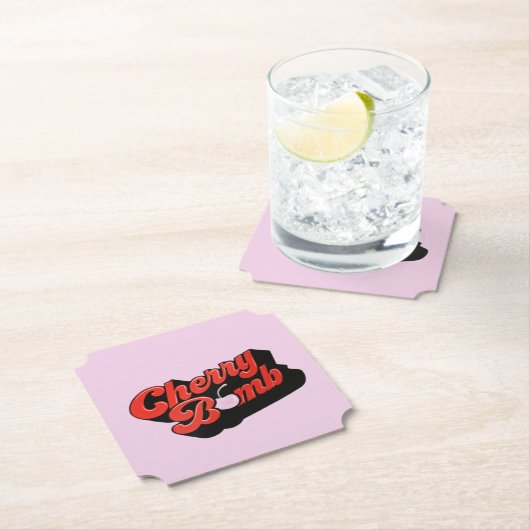 Cherry Bomb Kartonnen Onderzetters (Insitu)