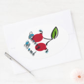 Cherry Bomb Ovale Sticker (Envelop)