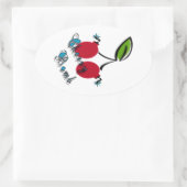 Cherry Bomb Ovale Sticker (Tas)