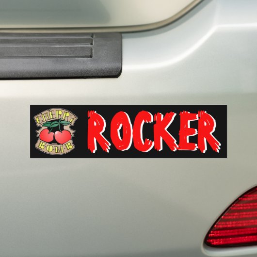 Cherry Bomb Rocker Bumpersticker (Op auto)