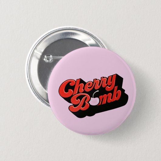 Cherry Bomb Ronde Button 5,7 Cm (Voorkant /achterkant)
