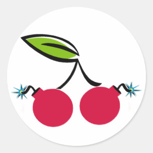 Cherry Bomb Ronde Sticker