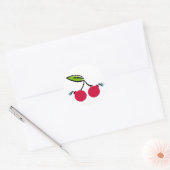 Cherry Bomb Ronde Sticker (Envelop)