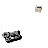 Cherry Bomb Rubber Stamp Rubberstempel (Gestempeld)