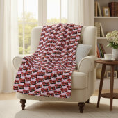 Cherry Bomb Sherpa Blanket Deken