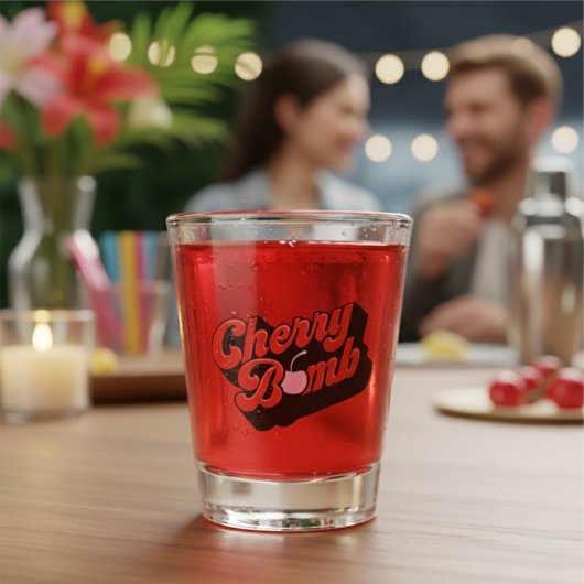 Cherry Bomb Shot Glass Glas