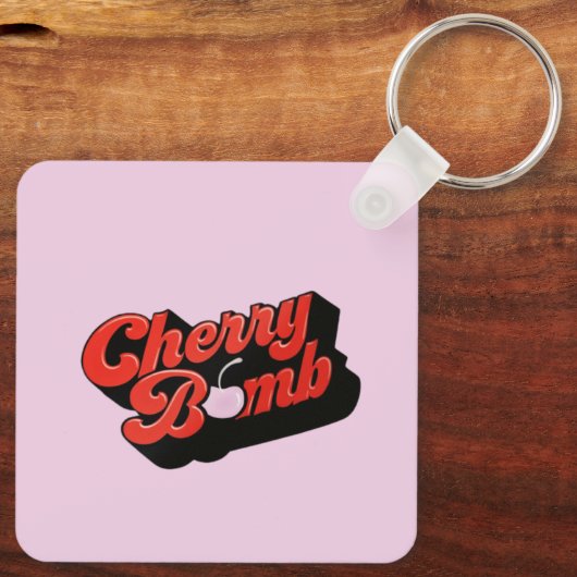 Cherry Bomb Sleutelhanger (Achterkant)