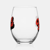 Cherry Bomb Stemless Wine Glass Wijnglas Zonder Voet (Links)