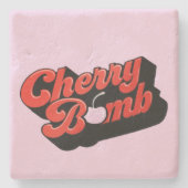 Cherry Bomb Stone Onderzetter (Voorkant)